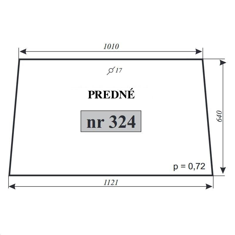 Predné sklo - MF-255 kabína POM Zamość