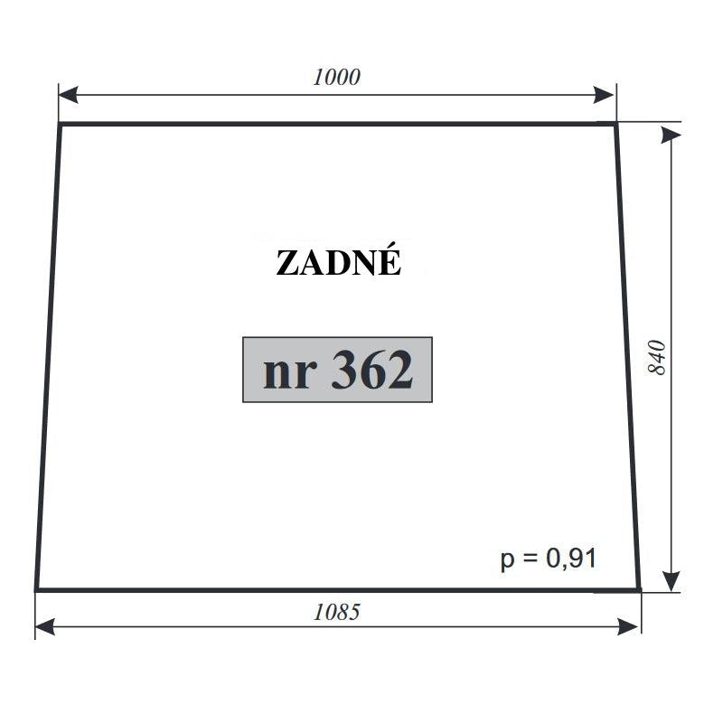 Zadné sklo - T-25 Ciechocin