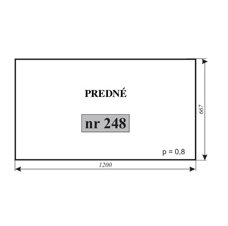 Predné sklo — NR.248=254