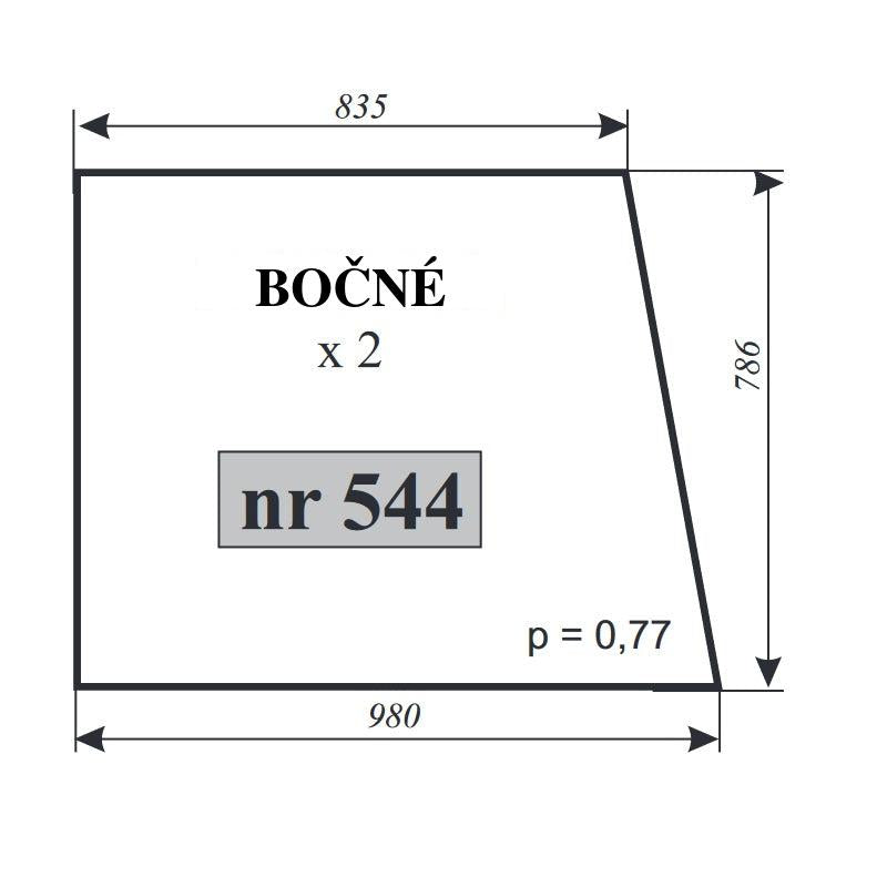 Bočné sklo - Zetor 5611 5718