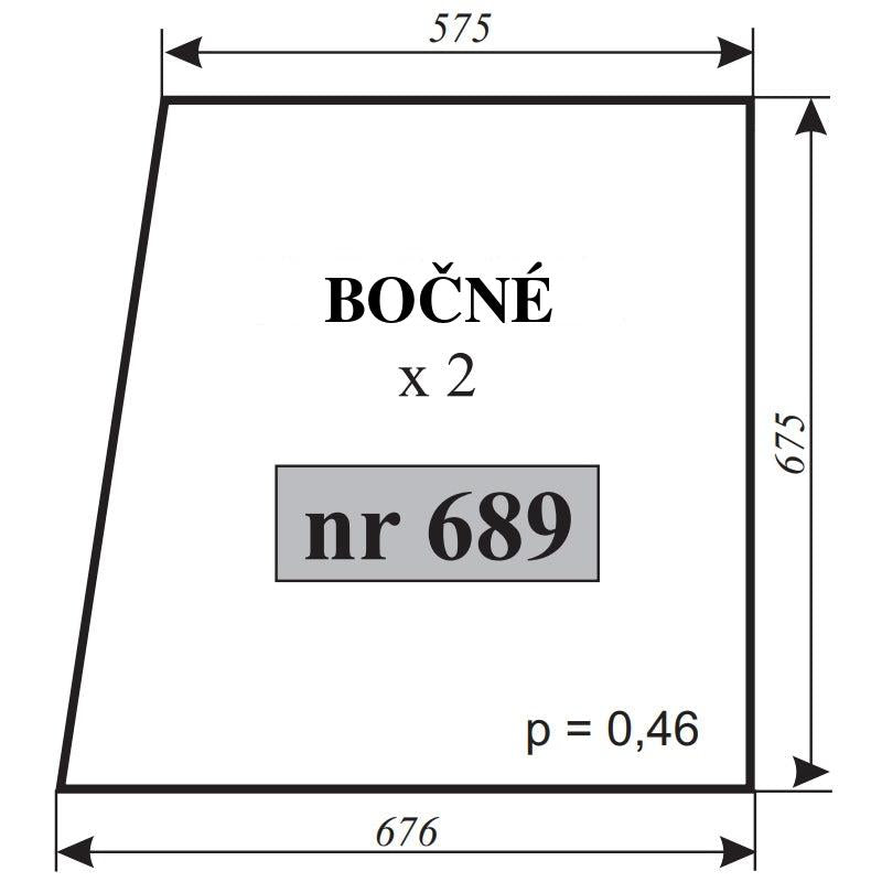 Bočné sklo - C-330 TUR