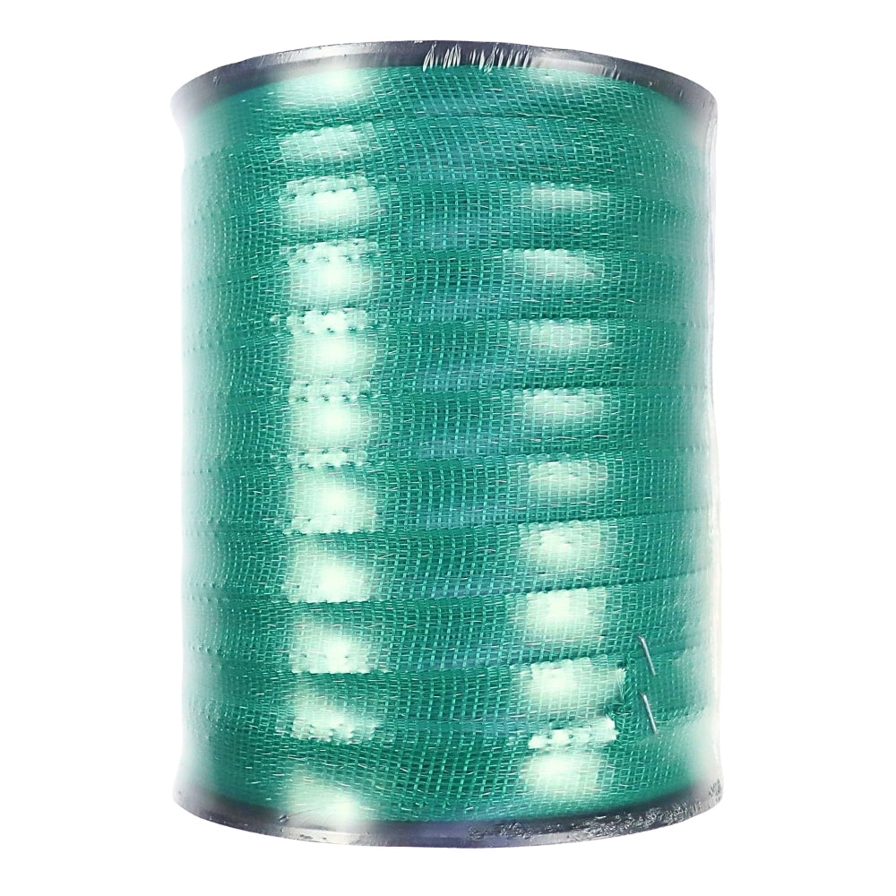 Pás oplotenia elektrického ohradníka elektrického ohradníka 20mmX200M odolná na UV zelené vyhotovenie 4-druty 0,16mm ZAGRODA