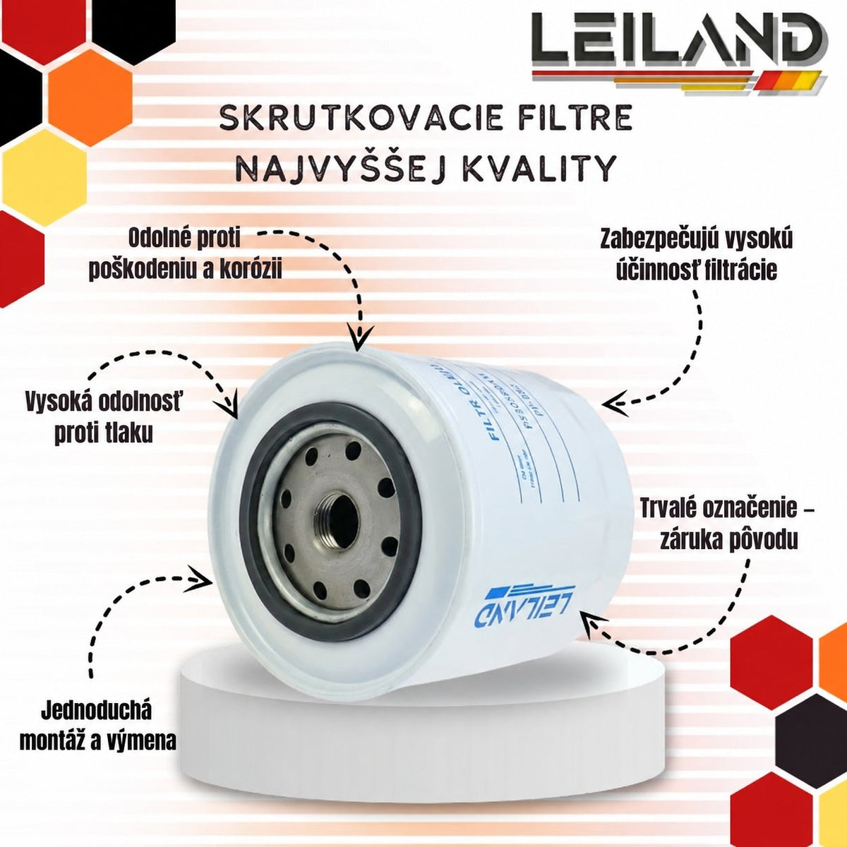 Olejový filter motora dóza PP-4.9 2654408 Ursus MF3 LEILAND