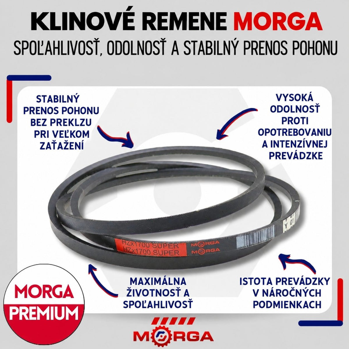 Klinový remeň HBx2950 - Morga SUPER CR Power