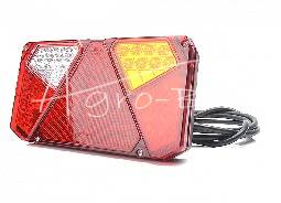 Zadné združené svetlo - W125DP so 7 funkciami LED 12/24V pravé vyhotovenie Pronar vodoodolné vyhotovenie s vedením - Waś