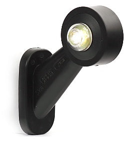 Ľavé uhlové predné a zadné LED obrysové svetlo W21.7, 12/24 V, bielo-červené, stredné, IP66/68 – fotografia 1 z 2 – SKU 24206
