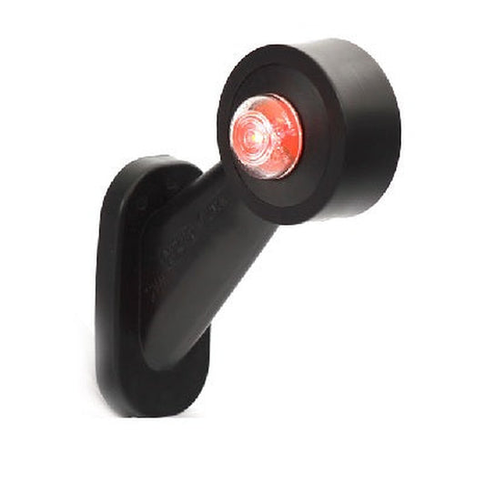 Pravé uhlové predné a zadné LED obrysové svetlo W21.7, 12/24 V, bielo-červené, stredné, IP66/68 – fotografia 1 z 2 – SKU 24207