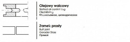Stierací piestny krúžok - MF3- P2449-000-000 - Prima - zvýšené vyhotovenie