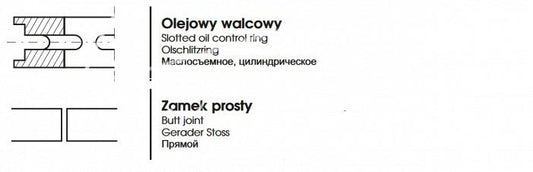 Stierací piestny krúžok - MF3- P2449-000-000 - Prima - zvýšené vyhotovenie