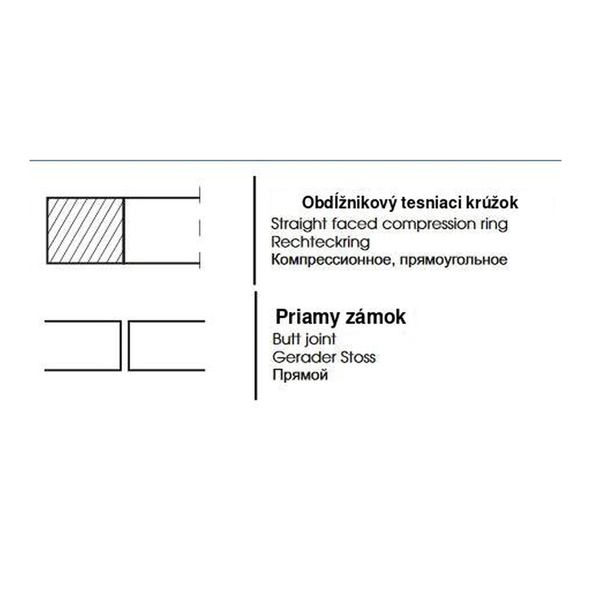 Krúžok - piesta zdvíhacieho mechanizmu MF 85,725x2,375x3,84 - Prima