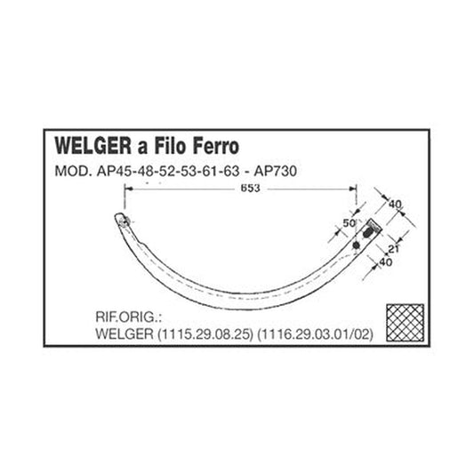 Ihla - lisu WELGER AP45,48,52,53,61,63 AP730