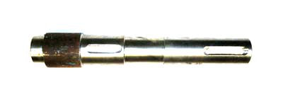 Hriadeľ prevodovky skrine L-258mm Rozmetadlo maštaľného hnoja Rolmus