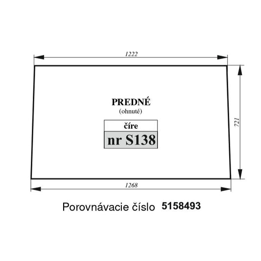 Predné sklo ohnuté FIAT - HS Szotkiewicz