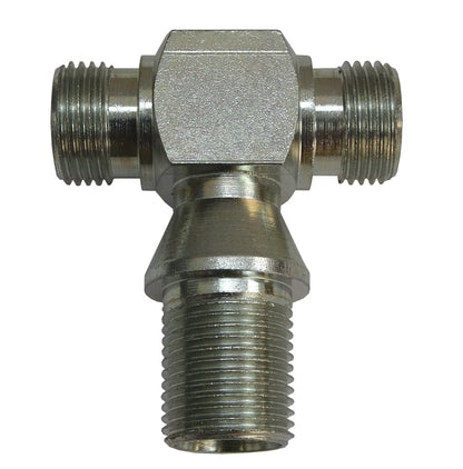 Hydraulická T-spojka - M18x1,5 12L L21 štvorec rys.1
