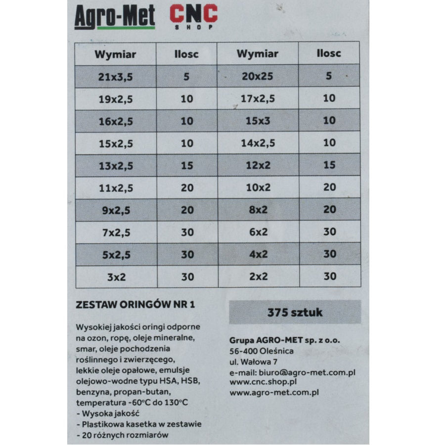 Súprava — 375 ks — NR-1