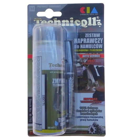 Opravná súprava - pre bŕzd čistič 50ml vysokoteplotný mazivo 100% PTFE -40C pre + 200C 6ml M-792 - Technicqll