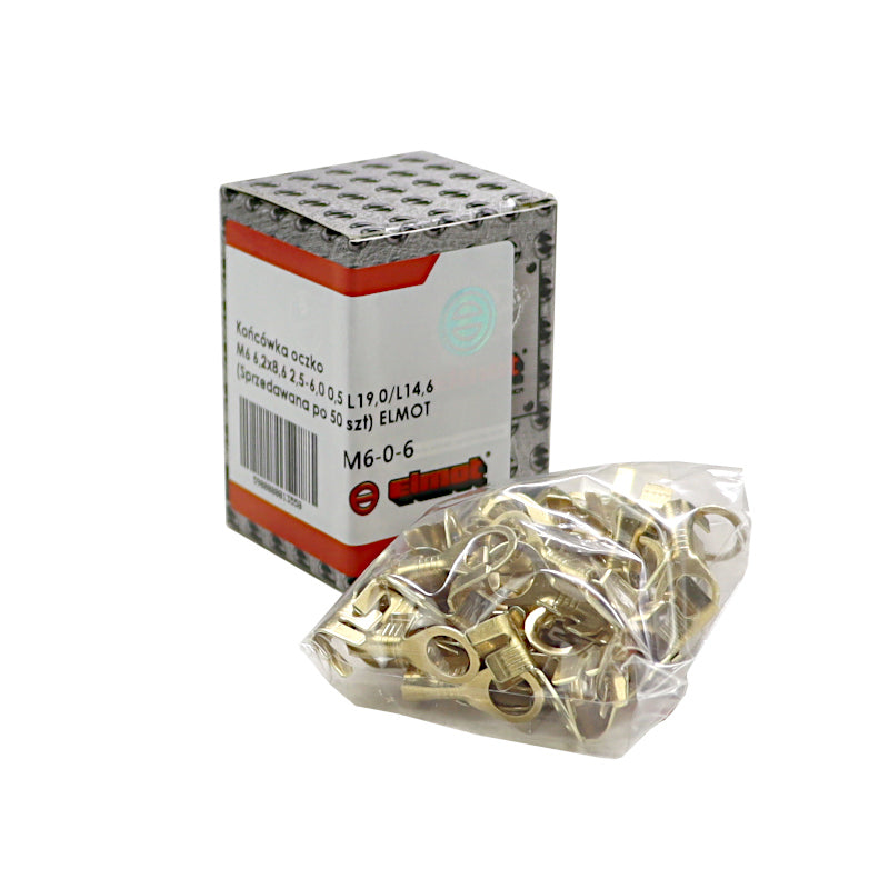 Koncovka - oko M6 na vedenie 1-2,5 6,3x9,1 L14,4 - Elmot