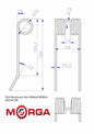 Prst zub zberača New Holland práškovo - Morga