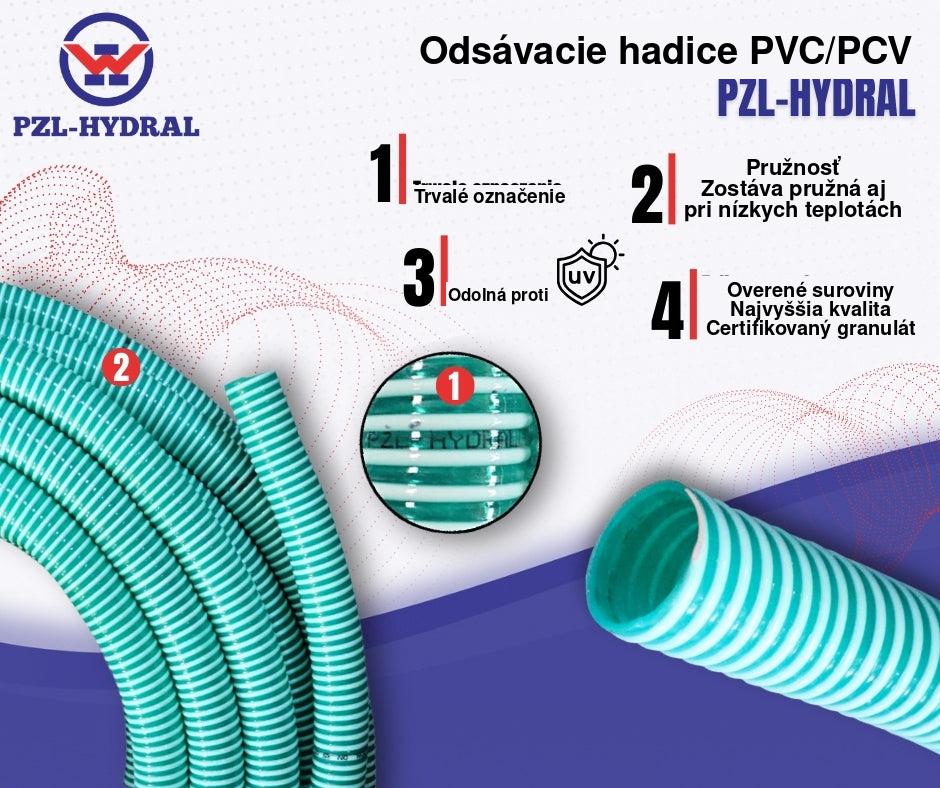 Hadica na fekálie pre cisternového prívesu PVC/PCV sací - DN110 - výtlačné vyhotovenie — PCV110HMB