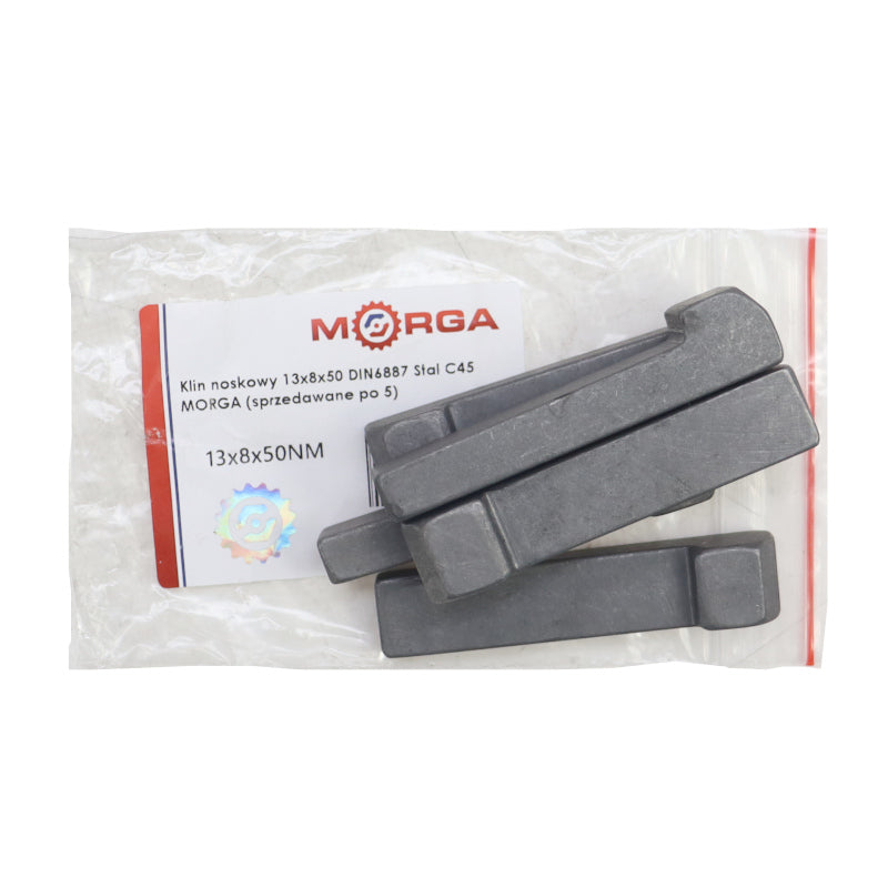 Klin s nosom 13x8x50 DIN6887 oceľ C45 - Morga
