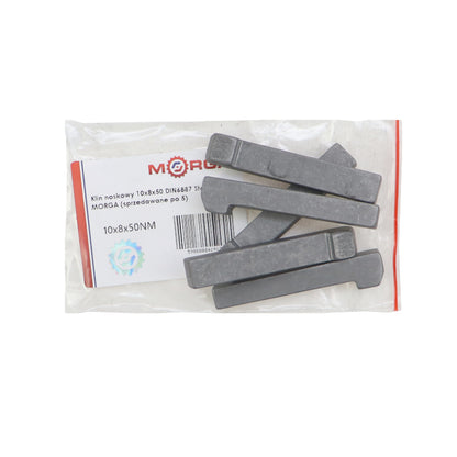 Klin s nosom 10x8x50 DIN6887 oceľ C45 - Morga