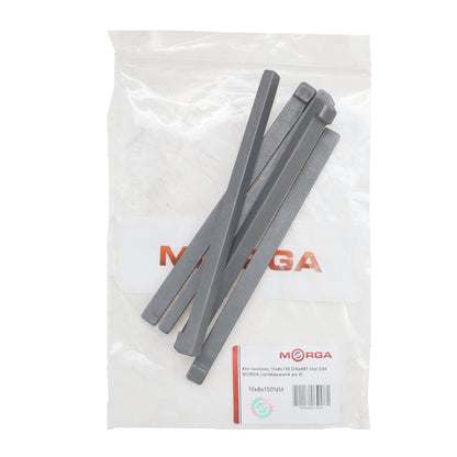 Klin s nosom 10x8x150 DIN6887 oceľ C45 - Morga