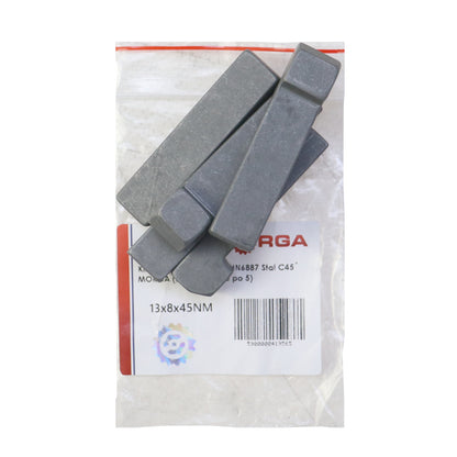 Klin s nosom 13x8x45 DIN6887 oceľ C45 - Morga
