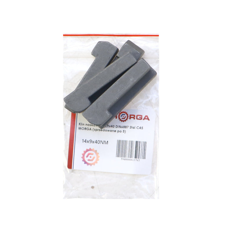 Klin s nosom 14x9x40 DIN6887 oceľ C45 - Morga