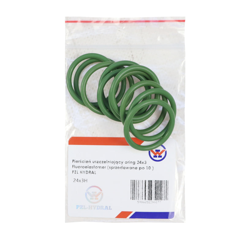 Tesniaci O-krúžok - 24x3 fluóroelastomér Viton - PZL-Hydral