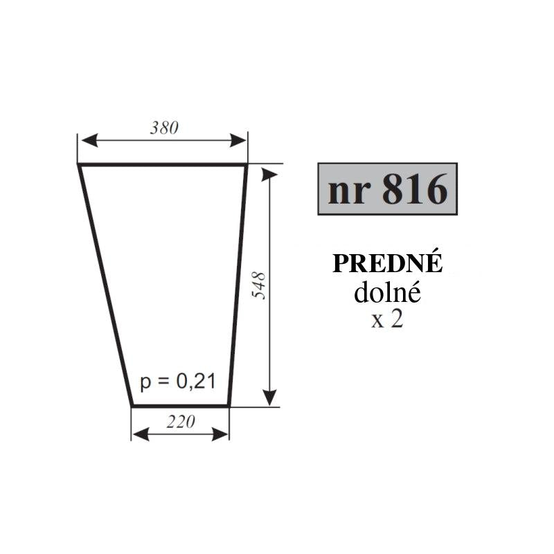 Predné sklo - spodné vyhotovenie — NR.816