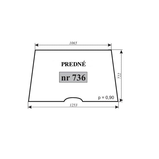 Predné sklo - Ursus 5314,6014,4514