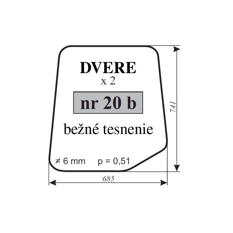 Sklo dverí — NR.20b