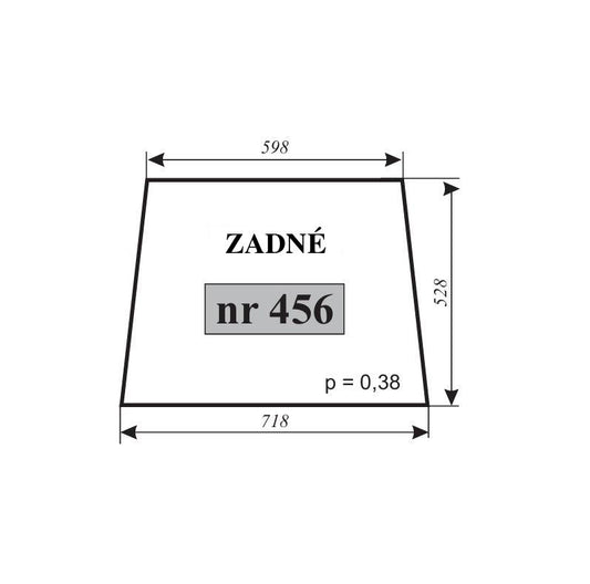 Zadné sklo - Ursus 3502 Ogrodnik NT