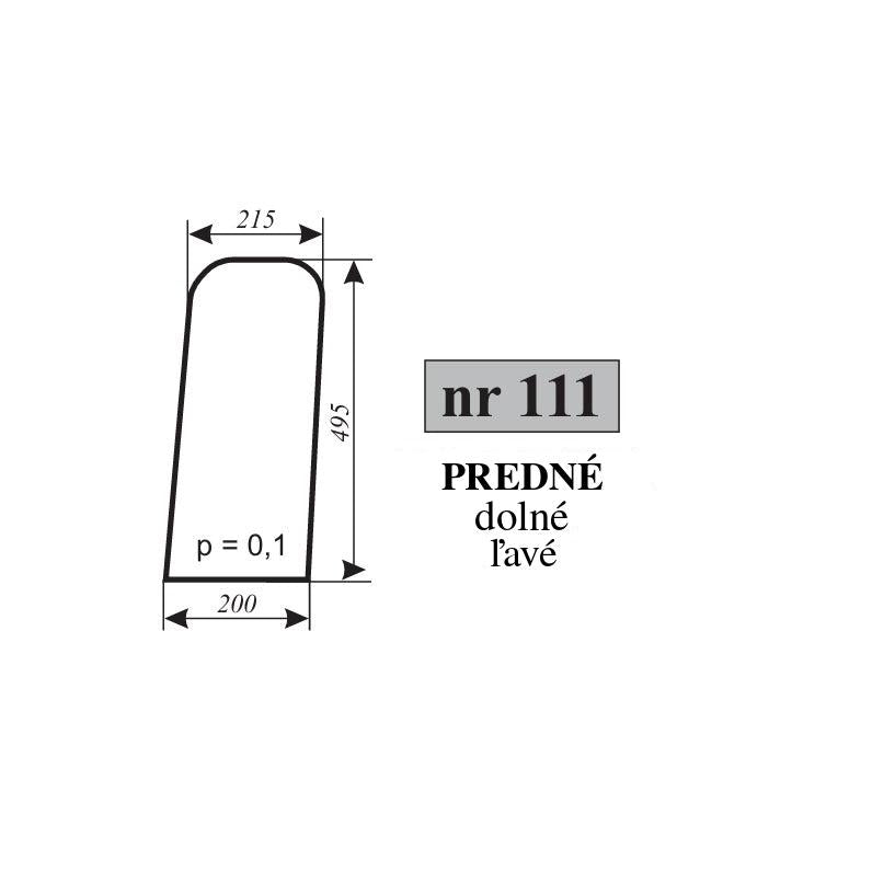 Predné sklo - spodné vyhotovenie — NR.111