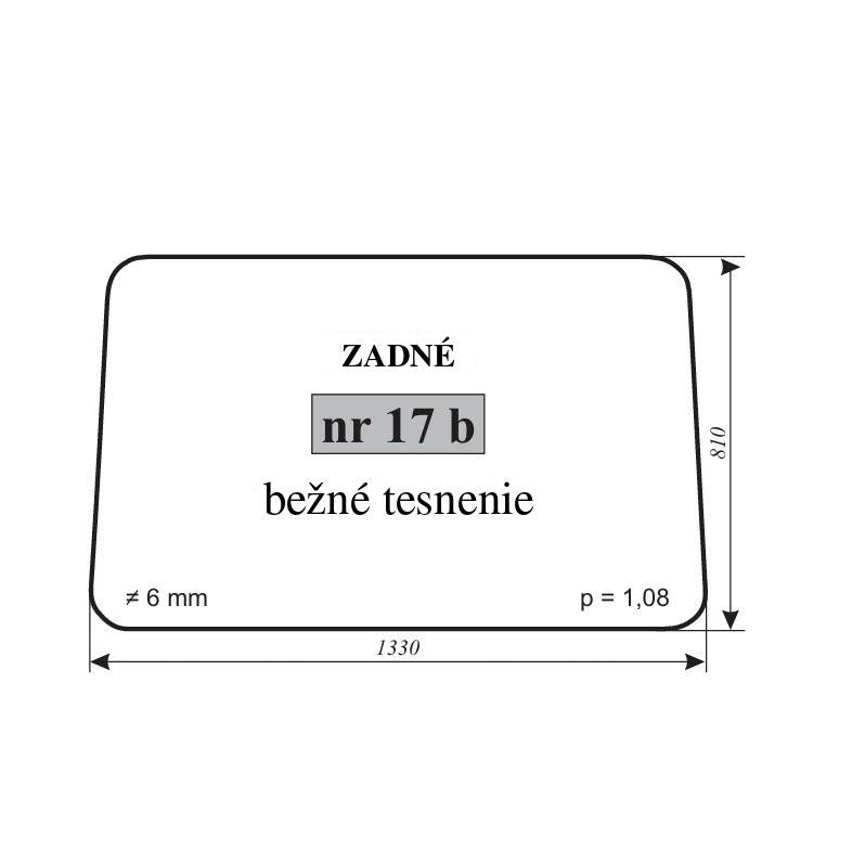 Zadné sklo — NR.17b