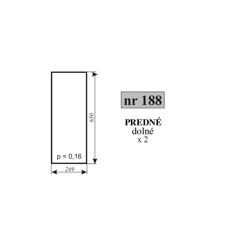 Predné sklo - spodné vyhotovenie — NR.188