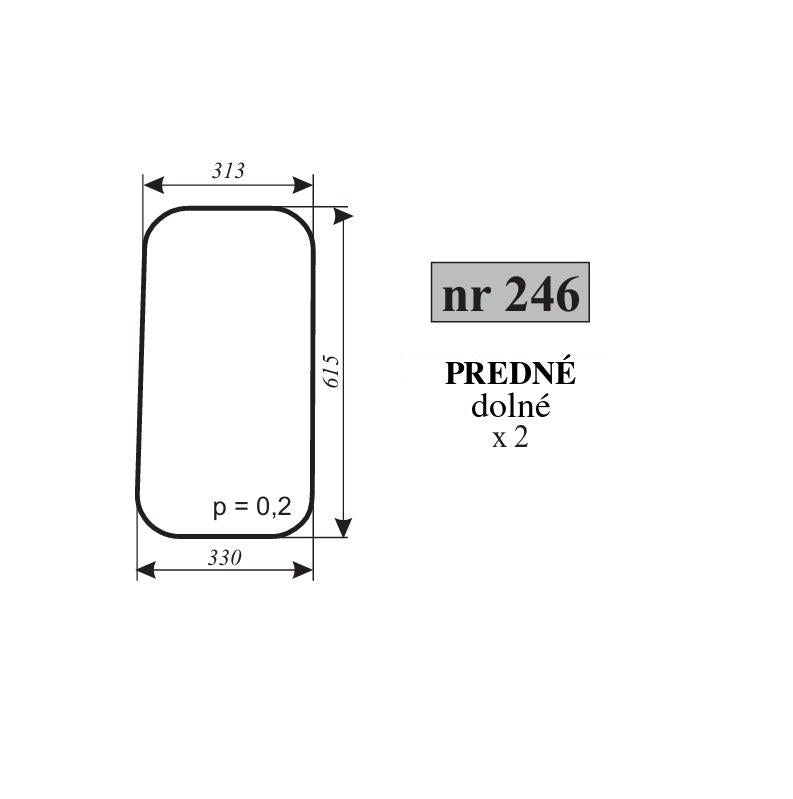 Predné sklo - spodné vyhotovenie — NR.246