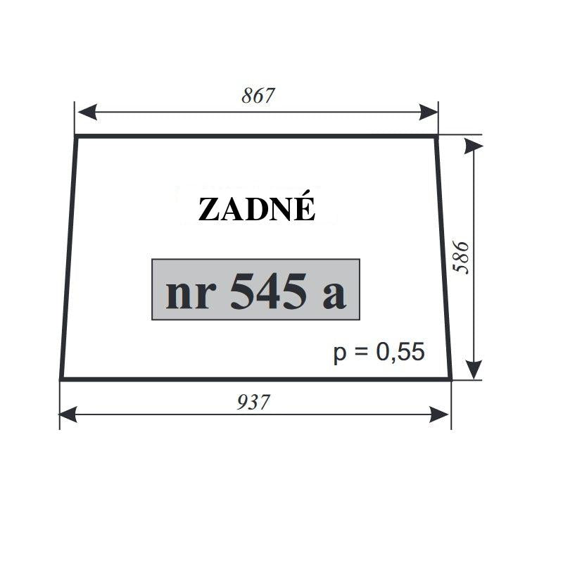Zadné sklo — NR.545a