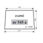 Zadné sklo — NR.545a