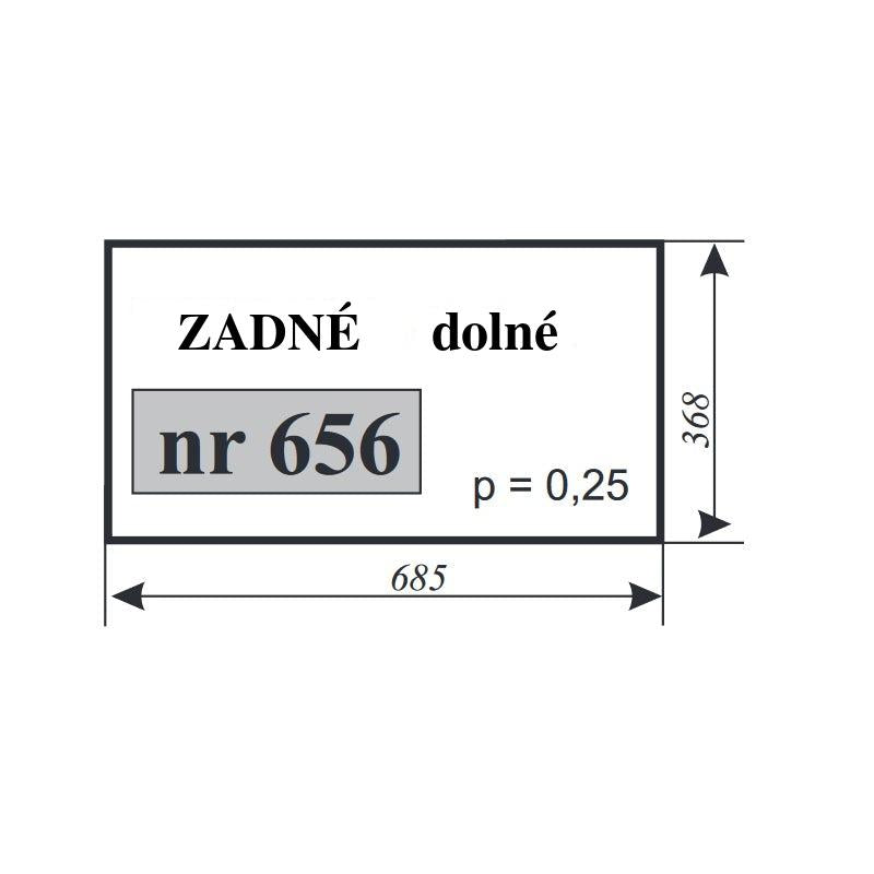 Zadné sklo - Zetor - HS Szotkiewicz - spodné vyhotovenie