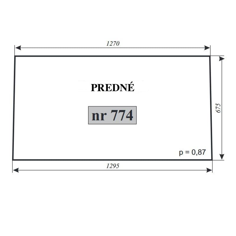 Predné sklo — NR.774