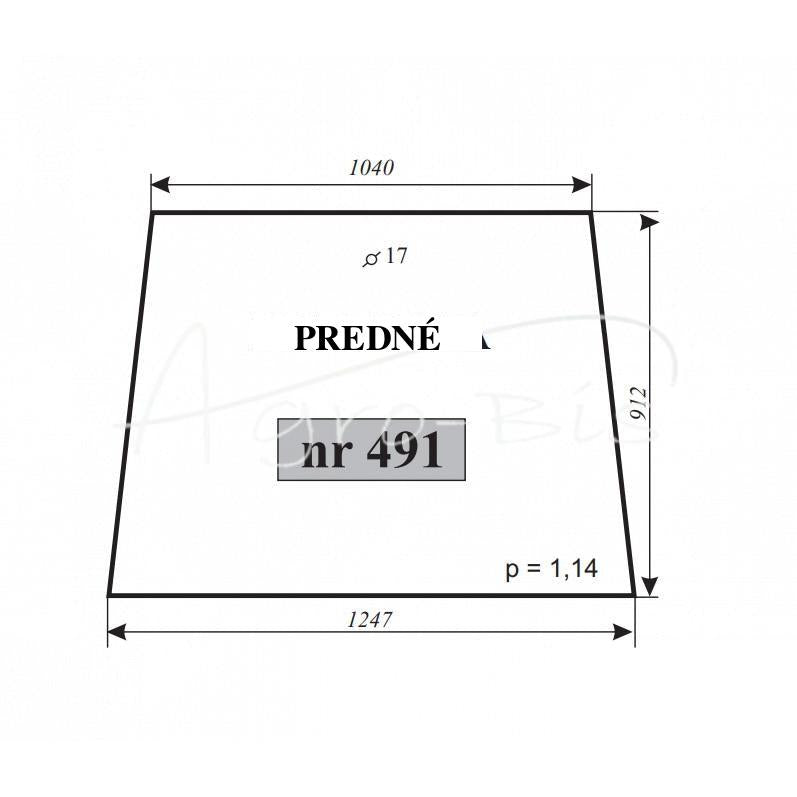 Predné sklo - T-25 kabína Sokółka
