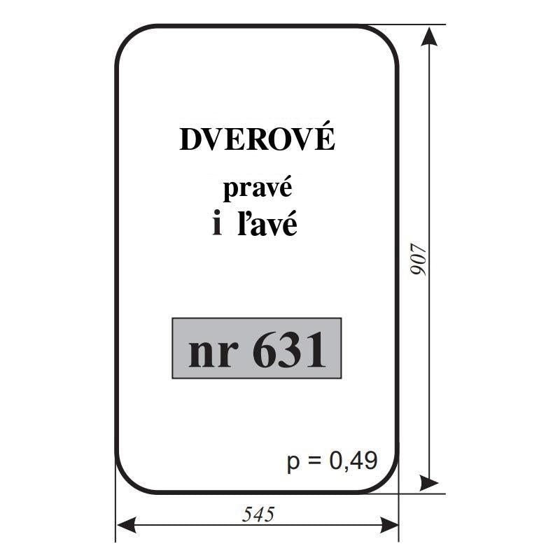 Sklo dverí — NR.631