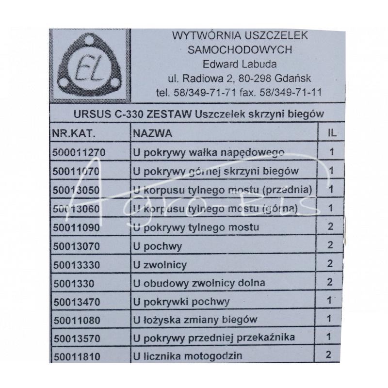 Súprava tesnení prevodovky - C-330