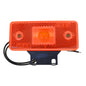 Bočná obrysová a pozičná lampa W17 12/24 V, oranžová, vodotesná, IP68, LED s odrazkou – fotografia 1 z 2 – SKU 694