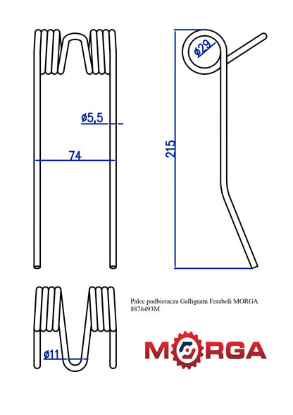 Prst — zberač, 8876493 — Morga — 8876493M