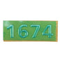 Značka - 1674 písmena vypuklé - strieborné vyhotovenie
