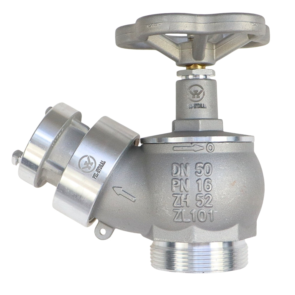 Ventil kohút DN52mm s nadstavcom hliníkovou 25 hliníkový - PZL-Hydral - hydrantové vyhotovenie