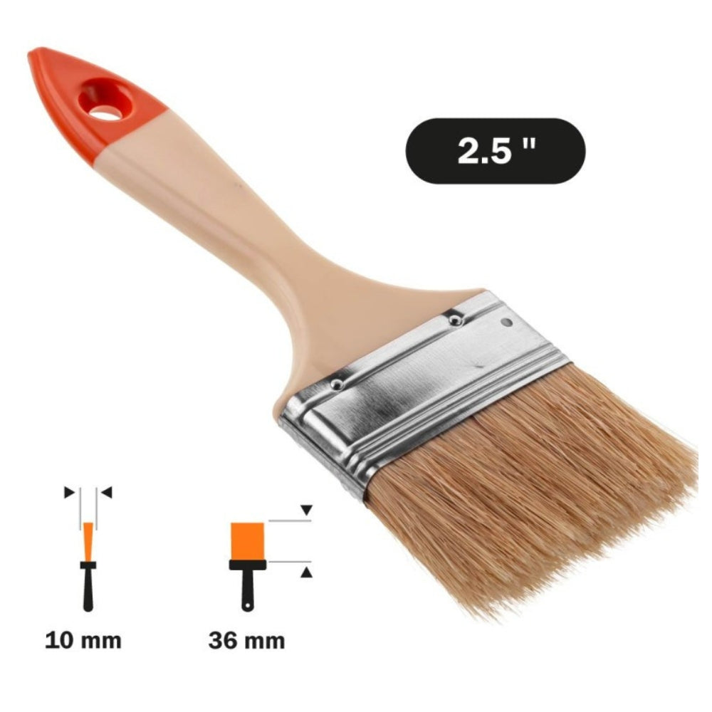 Štetec plochý maliarsky univerzálny s drevenou rukoväťou štandard 2,5 šírka 63mm